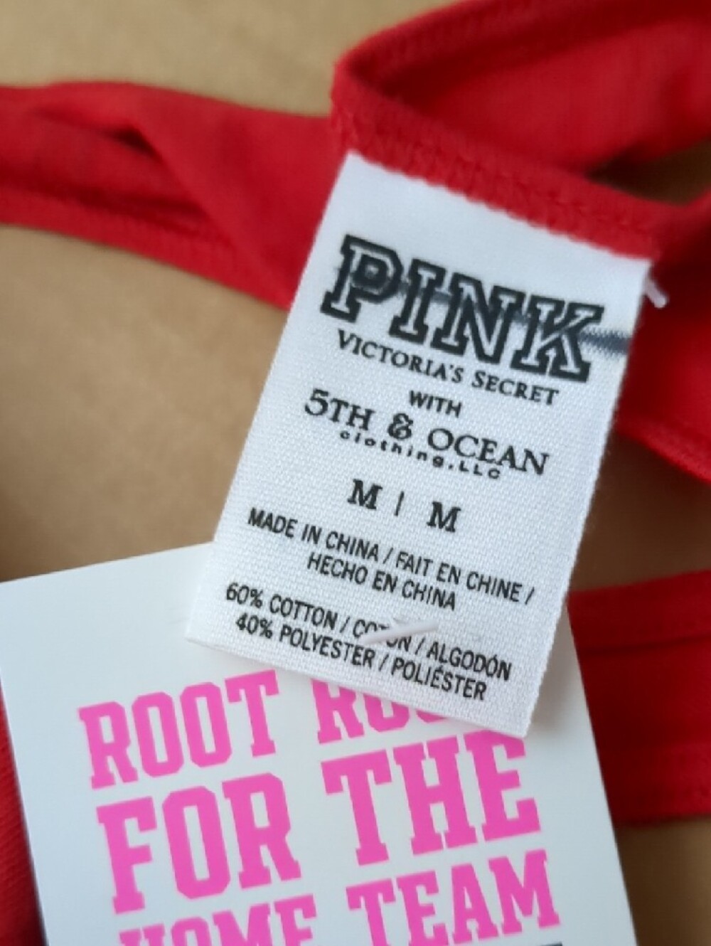 PINK Victoria's Secret Red Halter Tank Top Phillies - Picture 3 of 4
